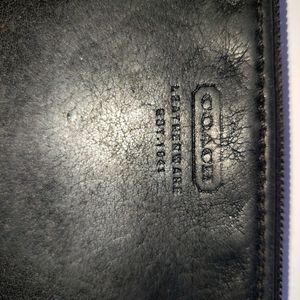 Coach leather wristlet